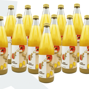 12 gepersonaliseerde flessen Appel Gember