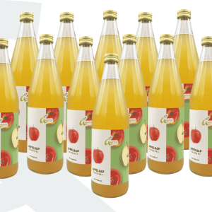 12 gepersonaliseerde flessen Appel Troebel