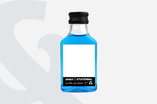 Blauwe shotjes stuiterbal
