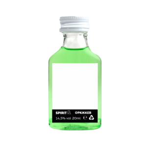 Groene opkikker shotjes likeur met kikkertjes smaak