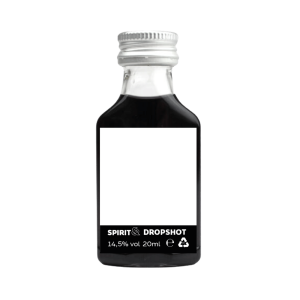 Zwarte droplikeur shotjes met dropsmaak