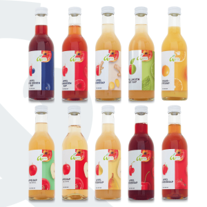 Kleine flesjes Appeven Fruitsappen