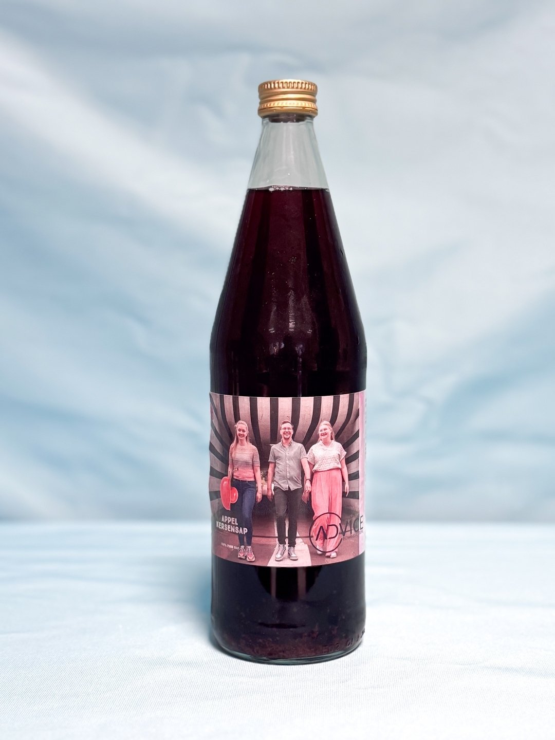 Bedrukte fruitsapflessen als zakelijk relatiegeschenk